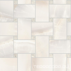Мозаика Sant Agostino Akoya Maxi Rete  White Kry 30x30 Белый 