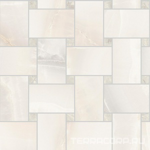 Мозаика Sant Agostino Akoya Maxi Rete  White Kry 30x30 Белый 