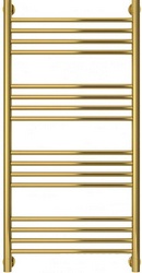 Полотенцесушитель "Богема+" 1000*500 мм, выгнутая перекладина, Н.Г. подключ. 3/4, комплектующие в комплекте, цв.золото ZZ