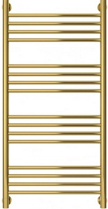 Полотенцесушитель "+" 1000*500 мм, выгнутая перекладина, Н.Г. подключ. 3/4, комплектующие в комплекте, цв.золото ZZ Сунержа Богема 03-0221-1050