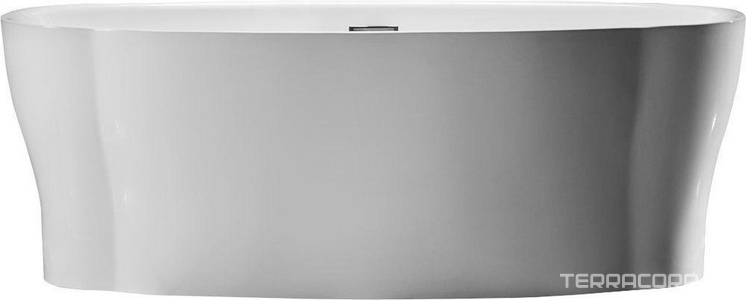 Ванна 1700x850xh600мм, акрил, отдельностоящая, слив-перелив цв.хром в комплекте, BelBagno ZZ BelBagno Универсал BB403-1700-850