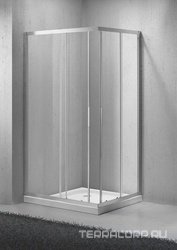 Душевой уголок 1000х800хh1900мм, прямоуг., правый/левый, (стекло рифленое Punto 5мм, фурн.цв.хром), Sela ZZ