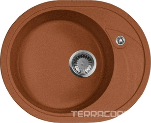 Мойка кухонная AquaGranitEx M-18l терракот| 46x57x18