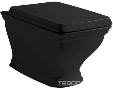 Унитаз подвесной 36х54см, без сиденья, крепёж в компл., (цв.glossy black), Civitas ZZ ArtСeram civitas CIV001 03;00