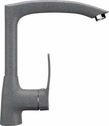 Смеситель Ulgran U-005(342) графитовый, для кухонной мойки| 10x26x22