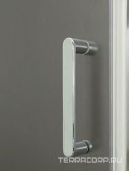 Дверь для душа, в нишу 1700-2000хh1900мм, раздвижная, 2 двери, 2 неподв.секции, (стекло прозрачн.5мм, фурн.цв.хром), Unique ZZ