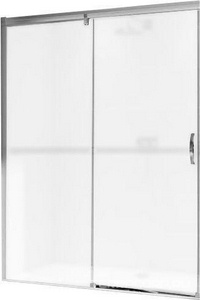 Дверь раздвижная с неподв. сегм. (стекло матовое Sand Plus 6мм, 1800хh2000, Soft-Open/Close, петли слева, профиль цв.мат.сереб), Huppe Aura 4уг.ZZ Huppe Huppe Aura elegance 401420730 087 315