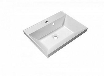 Раковина 650х450мм, (искусственный мрамор, цв.белый), BelBagno ZZ