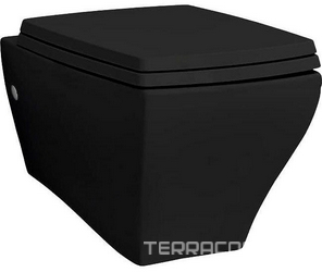 Унитаз подвесной ArtCeram Jazz JZV001 черный| 53x36x39