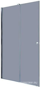 Дверь раздв. 1201-1400хh2000мм, с непод.cегм. слева, вход справа 422-621мм, крепл. слева (пр.глянц.хром, стек 8/6мм/проз.Anti-Plaque),  ZZ Huppe Xtensa XT0105 069 322