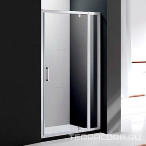 Душевая дверь 1200х1950 мм, стекло-прозрачное, профиль -хром,  ZZ Cezares Molveno MOLVENO-BA-11-100+20-C-Cr-IV