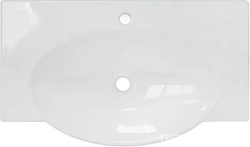 Раковина подвесная Sanita luxe 76х45см на кронштейнах, БЕЗ донного клапана ZZ Sanita Luxe Infinity WB.FN/Infinity/76-C.BR/WHT.G/S1 (INF76SLWB01KR)
