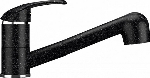 Смеситель Ulgran U-002(308) черный, для кухонной мойки| 14x25