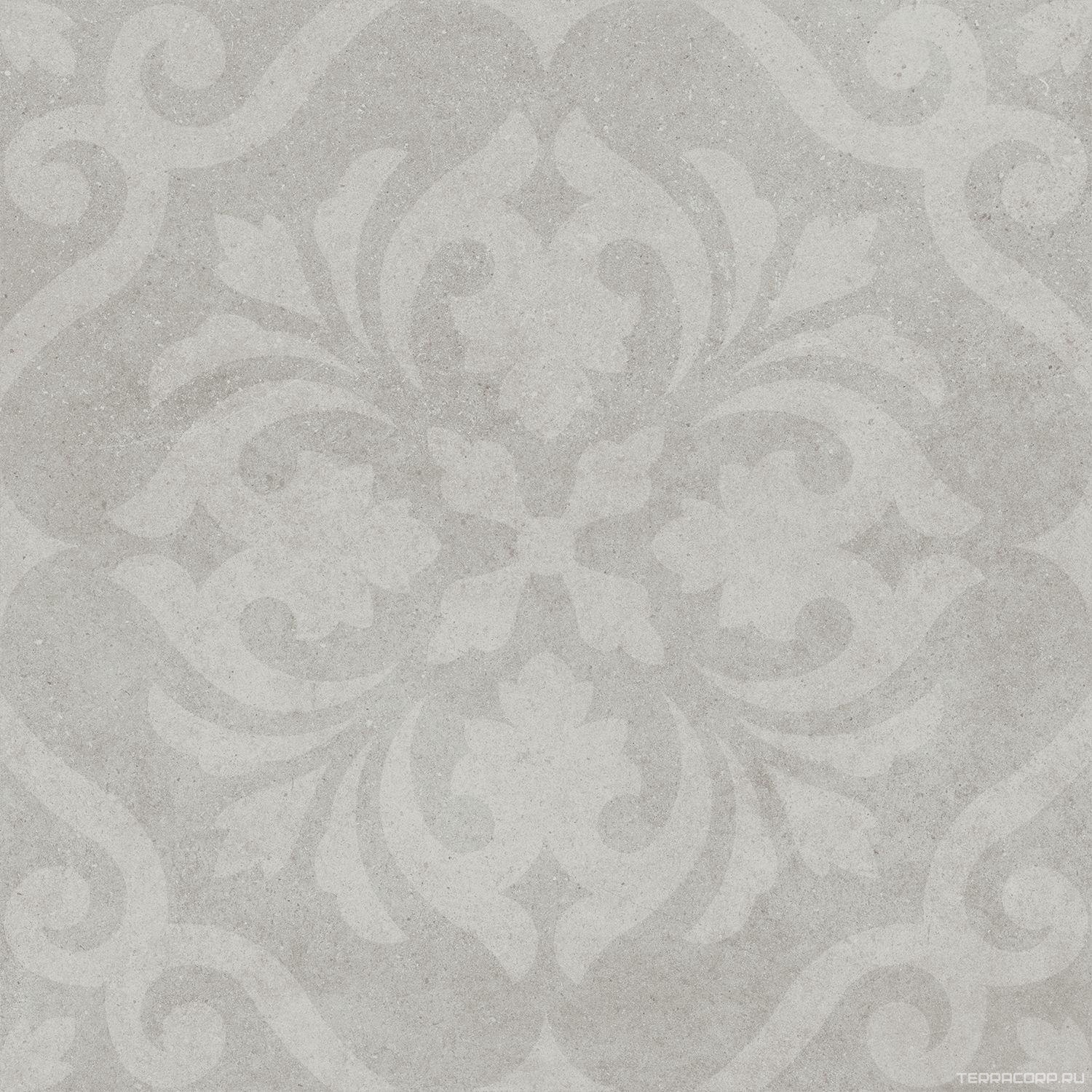 Керамогранит Kerama Marazzi Монсеррат Декор серый светлый матовый обрезной 60х60 Серый, фото 6