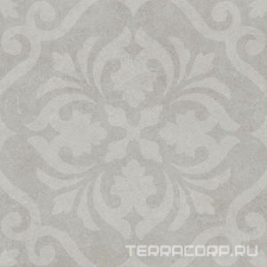 Керамогранит Kerama Marazzi Монсеррат Декор  серый светлый матовый обрезной 60х60 Серый 