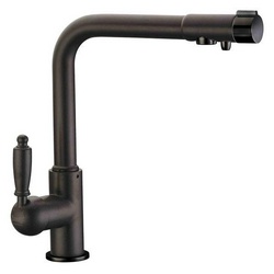 Смеситель Zorg Clean Water ZR 320 YF-33 черный металл для кухонной мойки