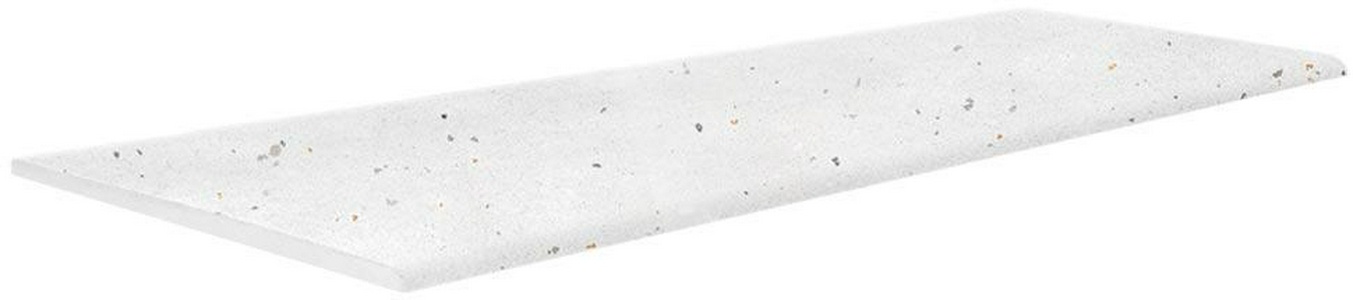 Ступени Grasaro Granella (без фаски)Ступень Стандарт Проходная Керамогранит  G-40 антискольж.мат. белый (n075279) 29,6x60 Серый 