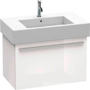 Тумба под.550х445хh448мм, (д/рак.Vero арт.045460 хх хх), ,1 выдв.ящик, 2 контейнера, ручка и крепл.в компл., (цв. белый глянц.)  ZZ Duravit X-Large XL 6044 22