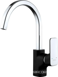 Смеситель D&K Berlin Technishe DA1432415 для кухонной мойки, черный| 10x33x23