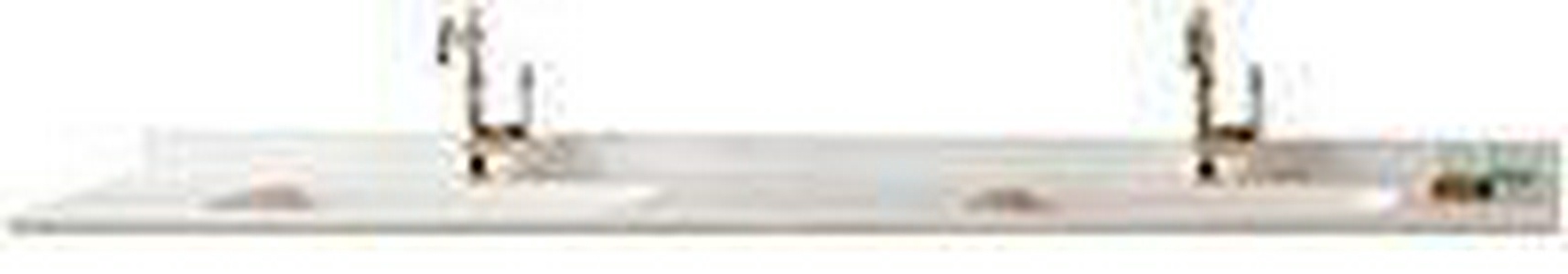 Столешница 210,5х51хh7см из минерального литья со встроенной раковиной на 3 отв. для смесителя,  ZZ Gaia Biografia Plana 7