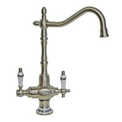 Смеситель Zorg Sanitary ZR 336 YF-50 nickel для кухонной мойки| 19x38x28