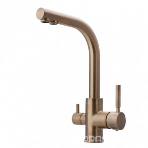Смеситель для кухонной мойки, с каналом для подсключения фильтра, (цв.бронза),  ZZ Swedbe Selene Plus 8147