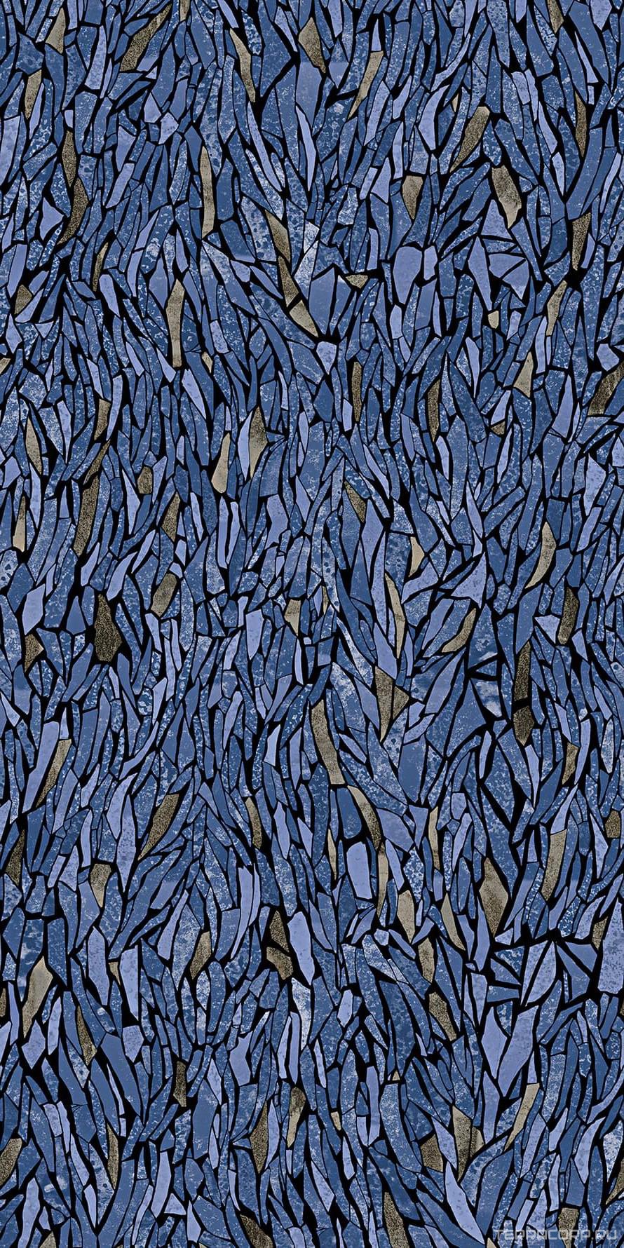 Керамогранит Viva Narciso Frammenti Zaffiro Full Lap ZZ60x120 Синий, фото 4