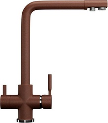 Смеситель Ulgran U-016 307 терракотовый, для кухонной мойки| 14x33x20
