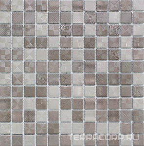 Мозаика Мастера Керамики Glass Мозаика PP2323-19 30х30 Бежевый 