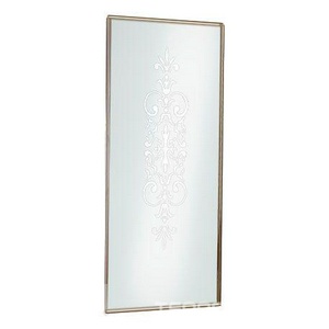 Стенка боковая 800хh187,5см, прав/лев, устан. с дверью, (стекло матовое с прозр. декором, профиль цв.бронза, 1 декор. элем. KDT03BRX)  ZZ Samo Dolce Vita BS9884 BRX R6 80 + KDT03BRX