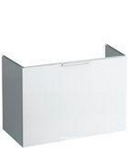 Шкафчик 895х455хh615мм, с 1 выдв. ящиком, под раковину 90см, арт.8.1033.9.000.104.1, сифон в компл., (цв. белый глянцевый),   ZZ Laufen Kartell by laufen 4.0760.1.033.631.1