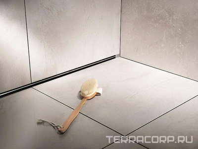 Душевой лоток для пристенного монтажа, плоская модель, проп. способность 0,4 л/с, L=300-1200, H=70-100, модель 4968.10,  ZZ Viega Advantix Vario 736736