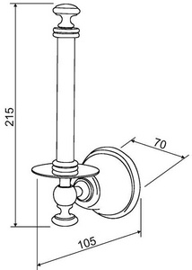 Держатель для запасного рулона т/б (цв.,золото)  ZZ TW Collection Harmony HA119oro