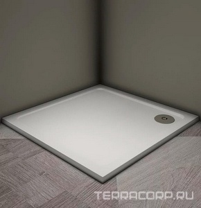 Поддон душевой 1000x1000x30 мм, материал-искусственный мрамор ZZ Veconi TZ TZ08-100K-01-19C3