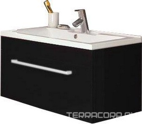 Тумба Мадрид с одним ящиком  796*400*441, цвет черный, крепеж в комплекте ZZ