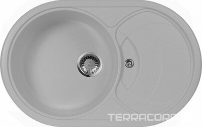 Мойка кухонная AquaGranitEx M-18s серая| 50x78x20