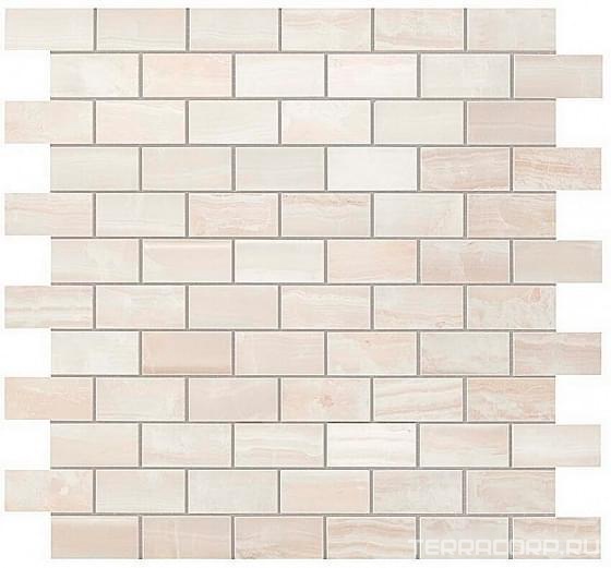 Мозаика AtlasConcorde Россия Supernova Onyx S.O. Pure White Brick Mosaic / С.О. Пьюр Вайт Брик Мозаика Бежевый, фото 3