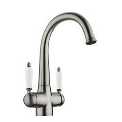 Смеситель Omoikiri Okinawa 2-SI для кухонной мойки| 15x30x22