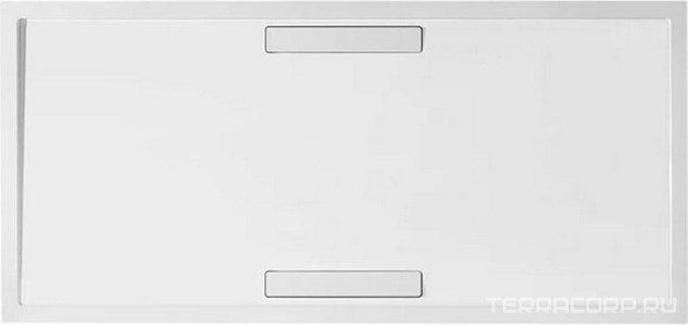 Поддон д/душа прямоуг.1800х900хh18/100мм, двойной сифон в комплекте, ножки, опора, уплотнитель в компл., (кварил, цв.белый глянц.),  ZZ Villeroy & Boch Squaro UDQ1890SQR2V-01