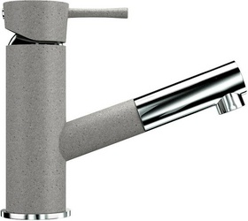 Смеситель Ulgran U-009(310) серый, для кухонной мойки| 4x16x18