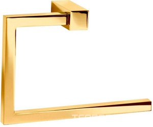 Полотенцедержатель полукольцо 13,8x20,3x6см, (цв.золото), Corner ZZ