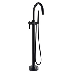 Смеситель Boheme Black 229-B напольный, для ванны с душем| 18x104x35