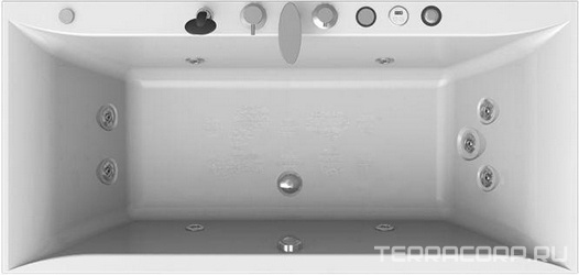 Акриловая ванна Radomir Палермо Лечебный Chrome 180x85 с пультом| 180x85x50