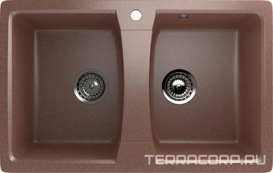 Мойка кухонная Ulgran U-402-307 терракотовая| 49x77x19