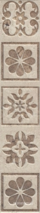 Керамогранит Kerama Marazzi Фаральони Бордюр ХХ7.2х40.2 Комбинированный 