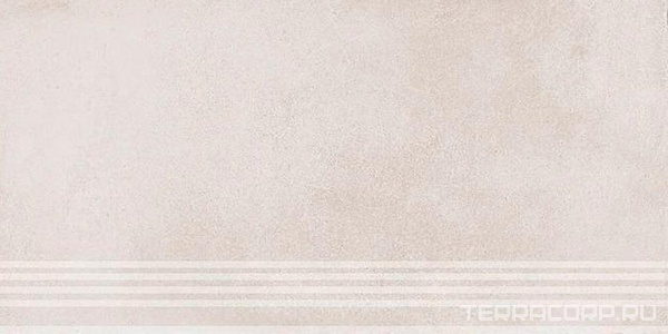 Ступени Kerama Marazzi Мирабо  серый светлый обрезной обр. ступень гр. 30x60 ZZ Бежевый 