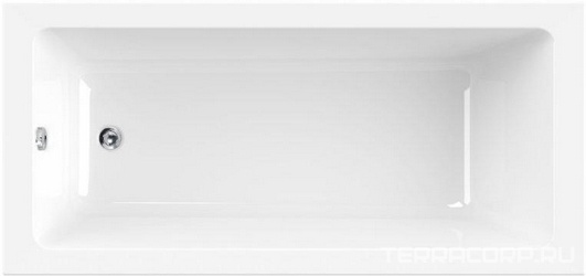 Акриловая ванна Cezares Plane Solo Mini 170х75 см| 170x75x44
