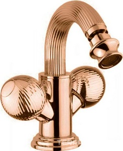 Смеситель для биде, с д/к, (цв.бронза, ручки круглые),  ZZ Cezares Olimp OLIMP-BS2-02-M