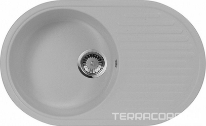 Мойка кухонная AquaGranitEx M-18 серая| 46x73x18