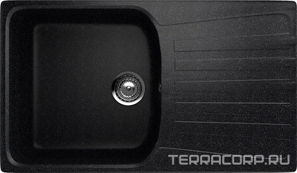 Мойка кухонная Ulgran U-203-308 черная| 48x83x19